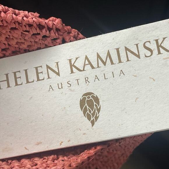 Helen Kaminski Astina Woven Raffia Crossbody Bag, TerraCotta, Casual, Beach, OS - Picture 7 of 9